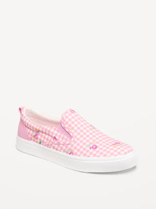 Canvas Slip-On Sneakers for Girls | Old Navy (CA)