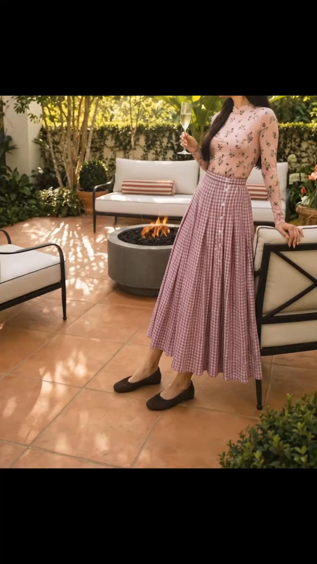 Summer doesn’t have to end when the evenings start to cool.

This is the season for a long skirt, a light layer, and a little more time outside by the fire. A fire pit can carry the backyard or patio beautifully from late summer into fall, making the space feel just as inviting on cooler evenings.

I especially love the tailored, modern classic look of this outdoor sofa, with its clean lines and contrast piping. Paired with lounge seating and a fire pit, it creates an outdoor space you can enjoy far beyond summer.

Labor Day Sale is a great time to shop outdoor sofas, lounge chairs, fire pits, pillows, and patio pieces for the transitional season ahead.

#LaborDaySale #OutdoorSofa #Sofa #OutdoorLiving #Patio #PatioDesign #Backyard #FirePit #OutdoorFirePit #OutdoorFurniture #LoungeChair #SummerToFall #TransitionalSeason #TransitionalStyle #TransitionalFashion #FallFashion #SummerFashion #LongSkirt #MaxiSkirt #SkirtStyle #LayeringSeason #FallStyle #LTKHome #LTKStyle

#LTKdayinmylife #LTKHome #LTKSaleAlert