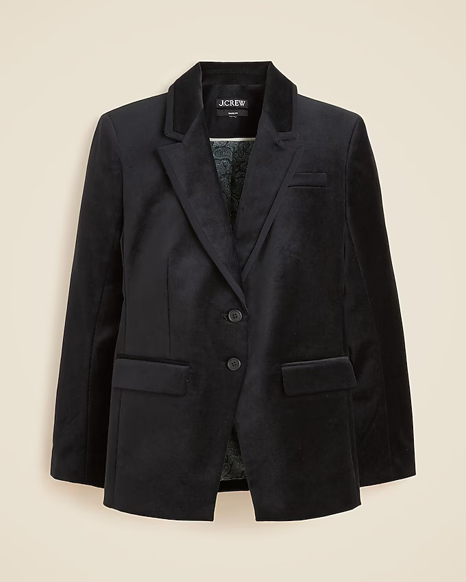 Madelyn blazer in velvet | J. Crew US