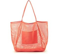 HOXIS Mesh Beach Tote Womens Shoulder Handbag | Amazon (US)