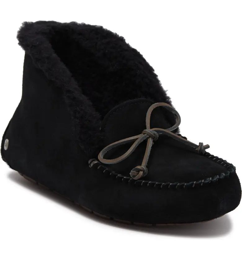 Alena Faux Shearling Lined Leather Slipper | Nordstrom Rack