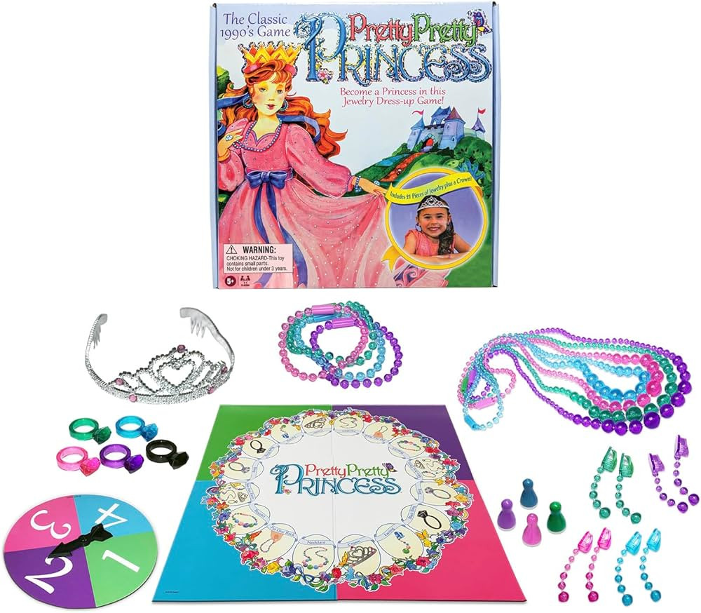Pretty, Pretty, Princess with 1990's Artwork by Winning Moves Games USA, a Delightful Jewelry Dre... | Amazon (US)