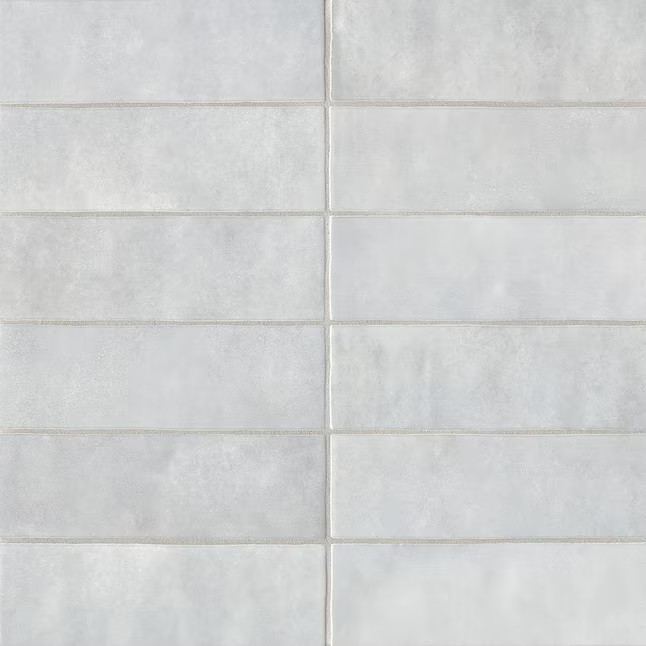Bedrosians Cloe Grey 2-1/2-in x 8-in Glossy Ceramic Subway Wall Tile ( 10.64-sq ft Carton ) | Lowe's