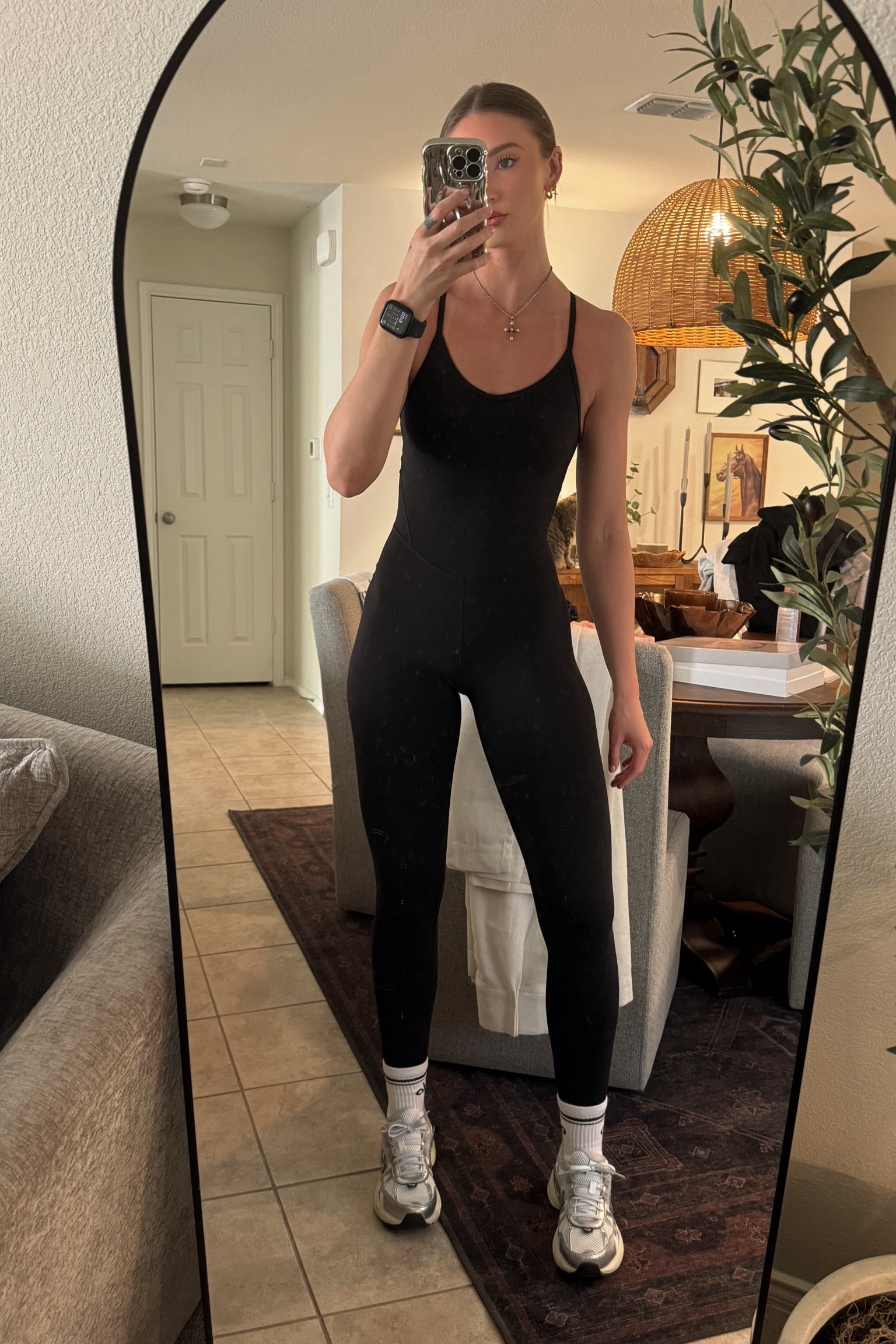 Gym ootd! Loveeeee this onesie! The fabric is so buttery soft like their famous leggings! I love the crisscross low back on it too! I’m wearing a size 4, if in between sizes I would go down! #morganiverson #gym #fitness #active #onesie #travel #ootd

#LTKTravel #LTKFitness #LTKActive