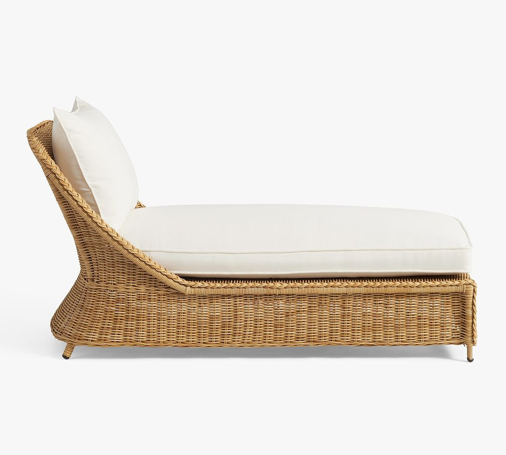 Westport All-Weather Wicker Single Chaise | Pottery Barn (US)