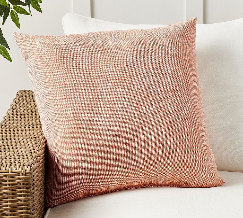 Performance Slub Outdoor Throw Pillow | Pottery Barn (US)