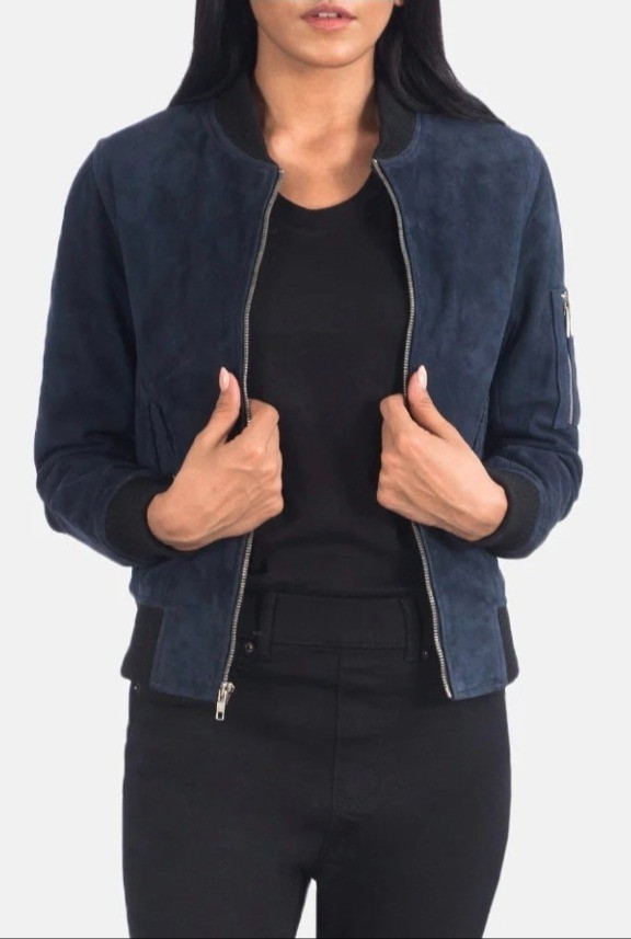 Blue suede jacket for spring outfits Can be tailored for your height and size which makes it petite-friendly

#LTKPetite #LTKMidsize