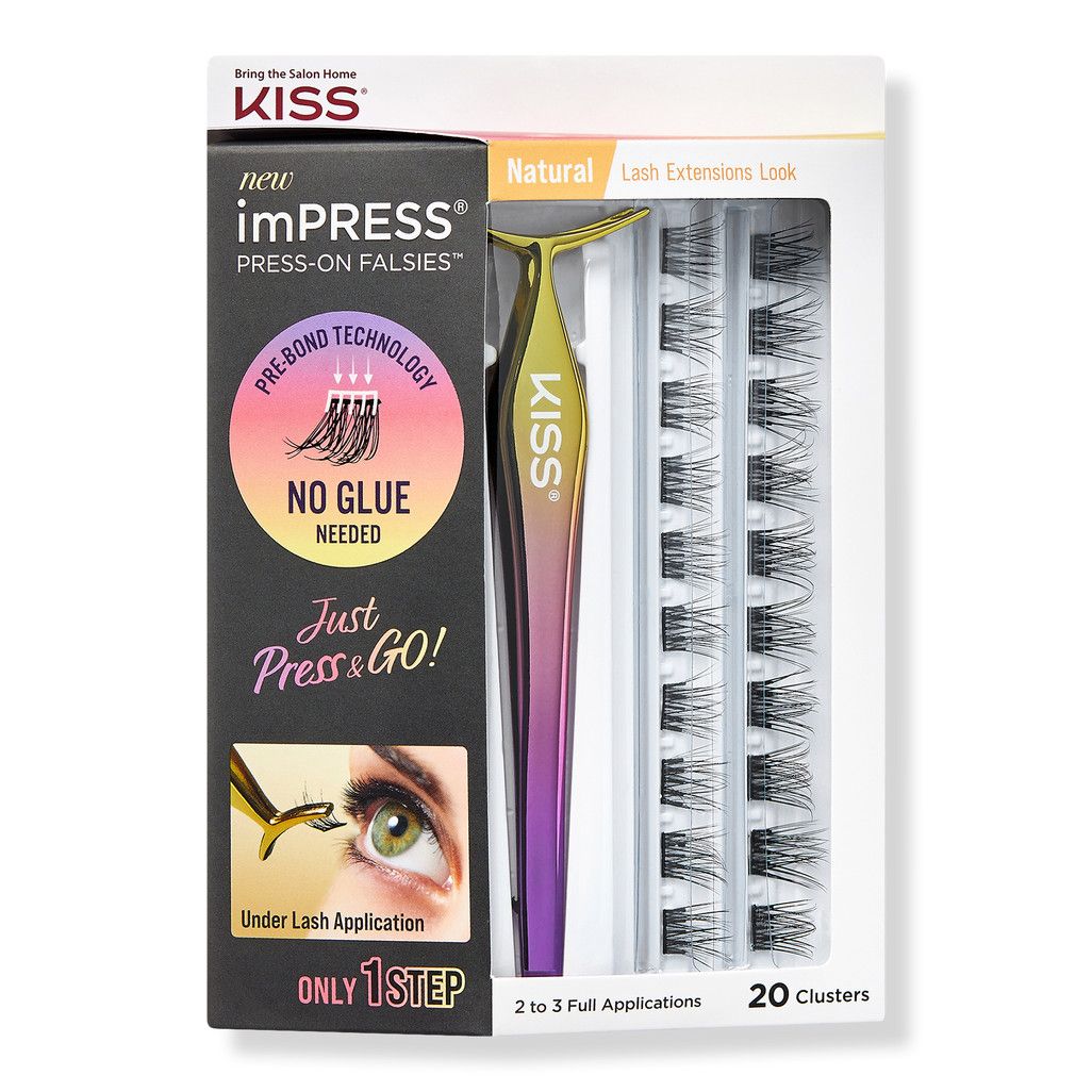 imPRESS Press-On Falsies Eyelash Clusters, Natural | Ulta