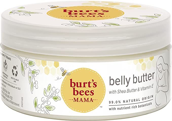 Burt's Bees Mama Belly Butter Skin Care, Pregnancy Lotion & Stretch Mark Cream, with Shea Butter ... | Amazon (US)