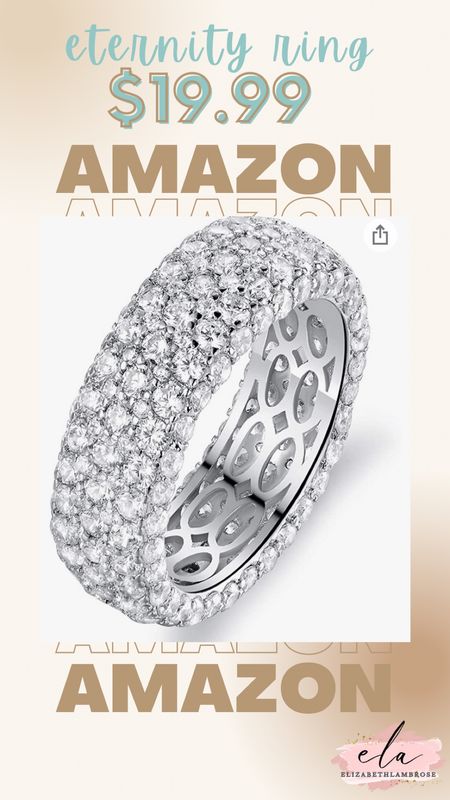 i am in love with this ring! it is so cute and looks very expensive but is only $20!! 
you can wear this everyday or for special occasions maybe even as a promise ring too!!

#amazon #ring #eternity #promisering #band #wedding #engagement 

#LTKstyletip #LTKSeasonal #LTKsalealert