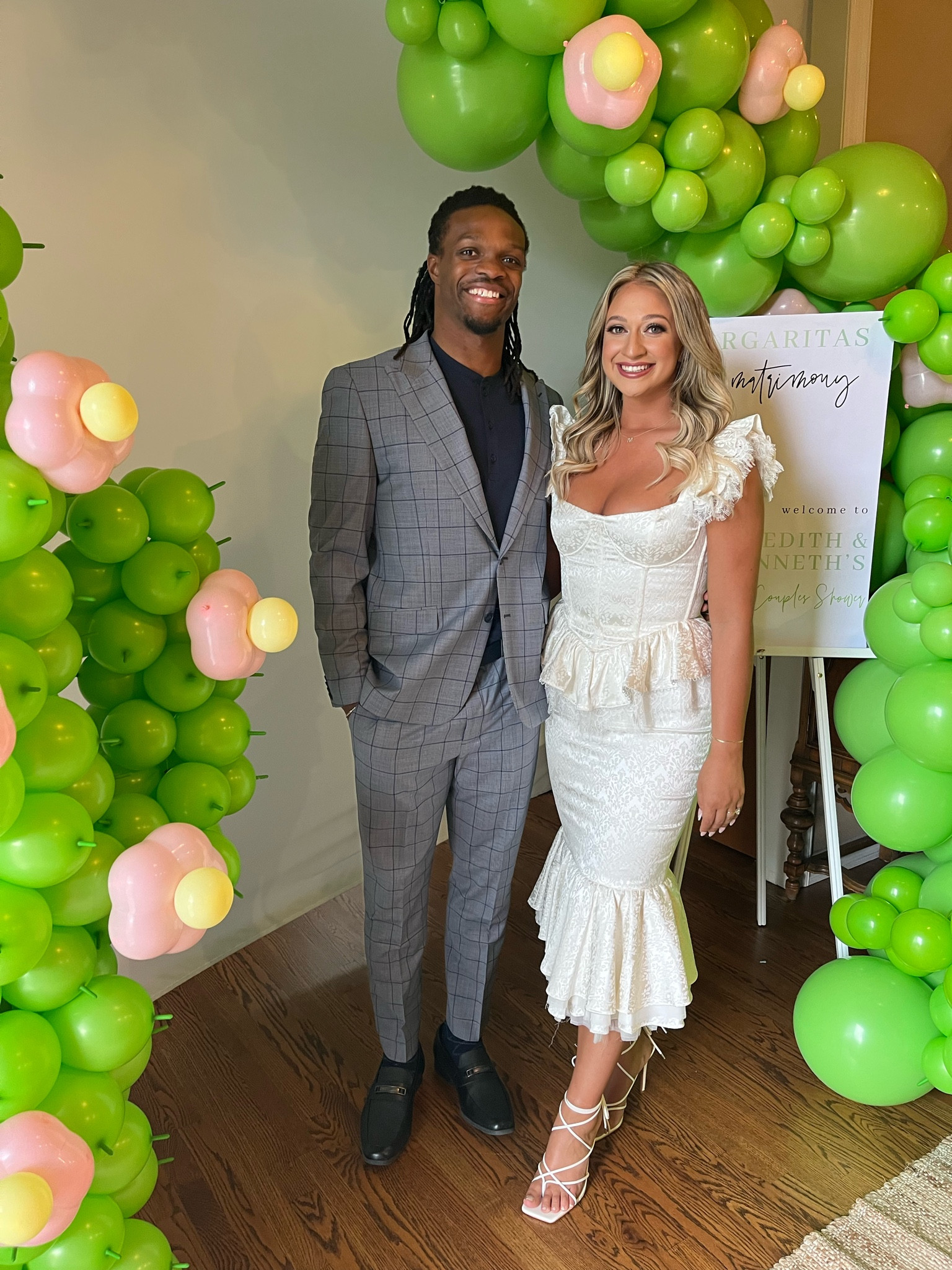 The perfect bridal shower outfit for Him & Her! #Bridalshower #Wedding #Bridal #Menssuit #Whitedress

#LTKmens #LTKshoecrush #LTKwedding