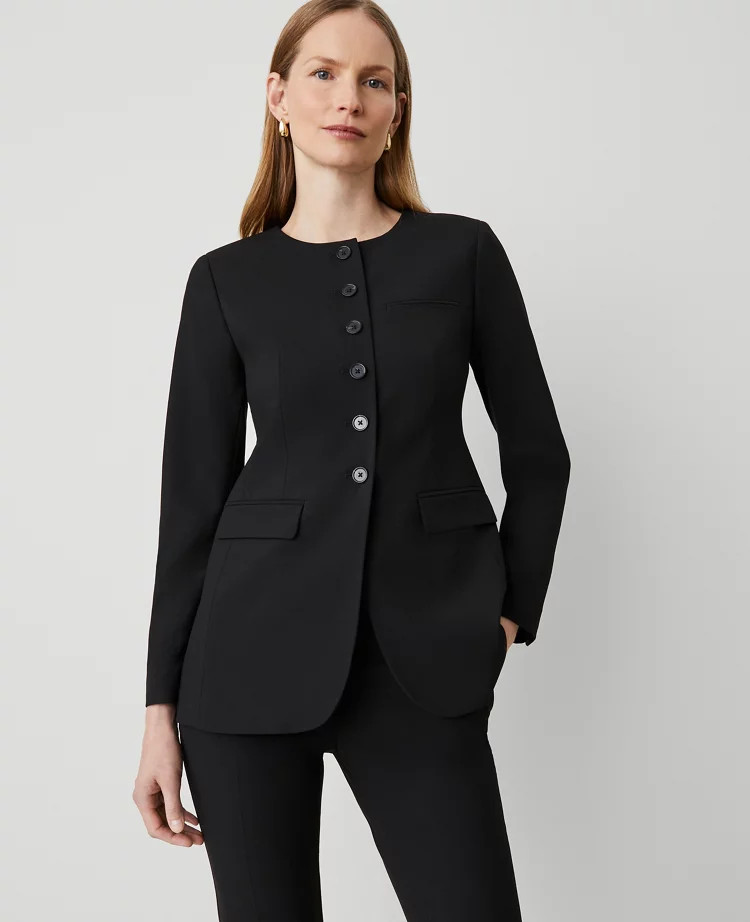 The Curved Hem Jacket in Seasonless Stretch | Ann Taylor