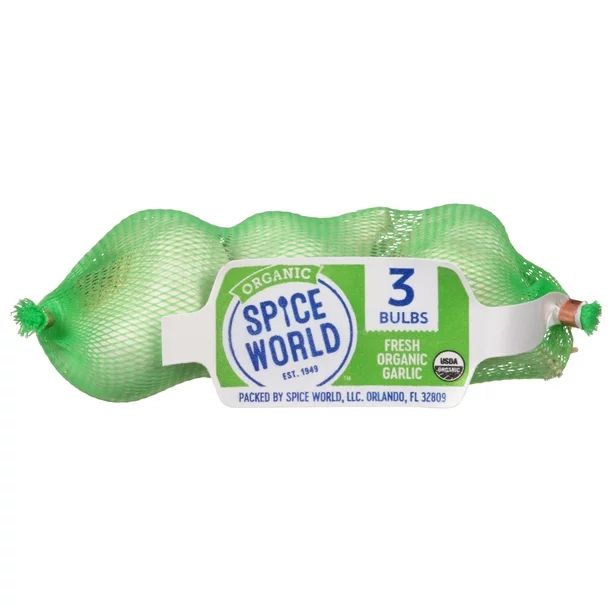 Fresh Organic Garlic Sleeve, 3 Count | Walmart (US)