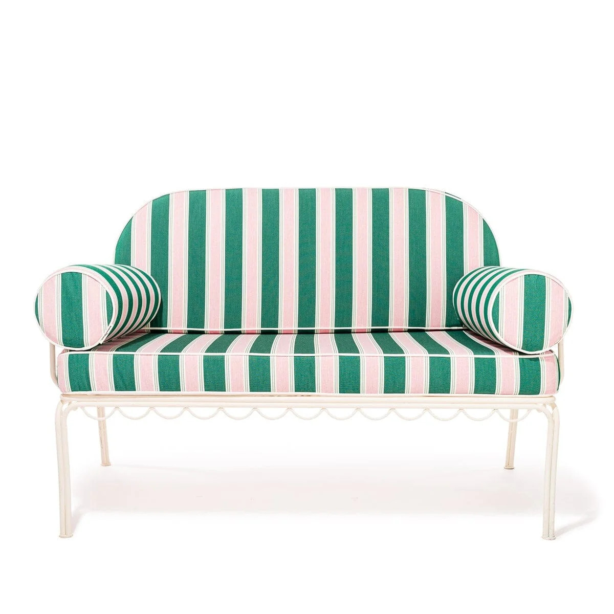 The Al Fresco Love Seat Kit Antique White Rivie White | Business & Pleasure Co.