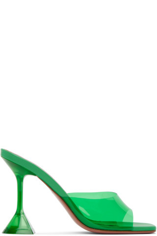 Green Lupita Heeled Sandals | SSENSE