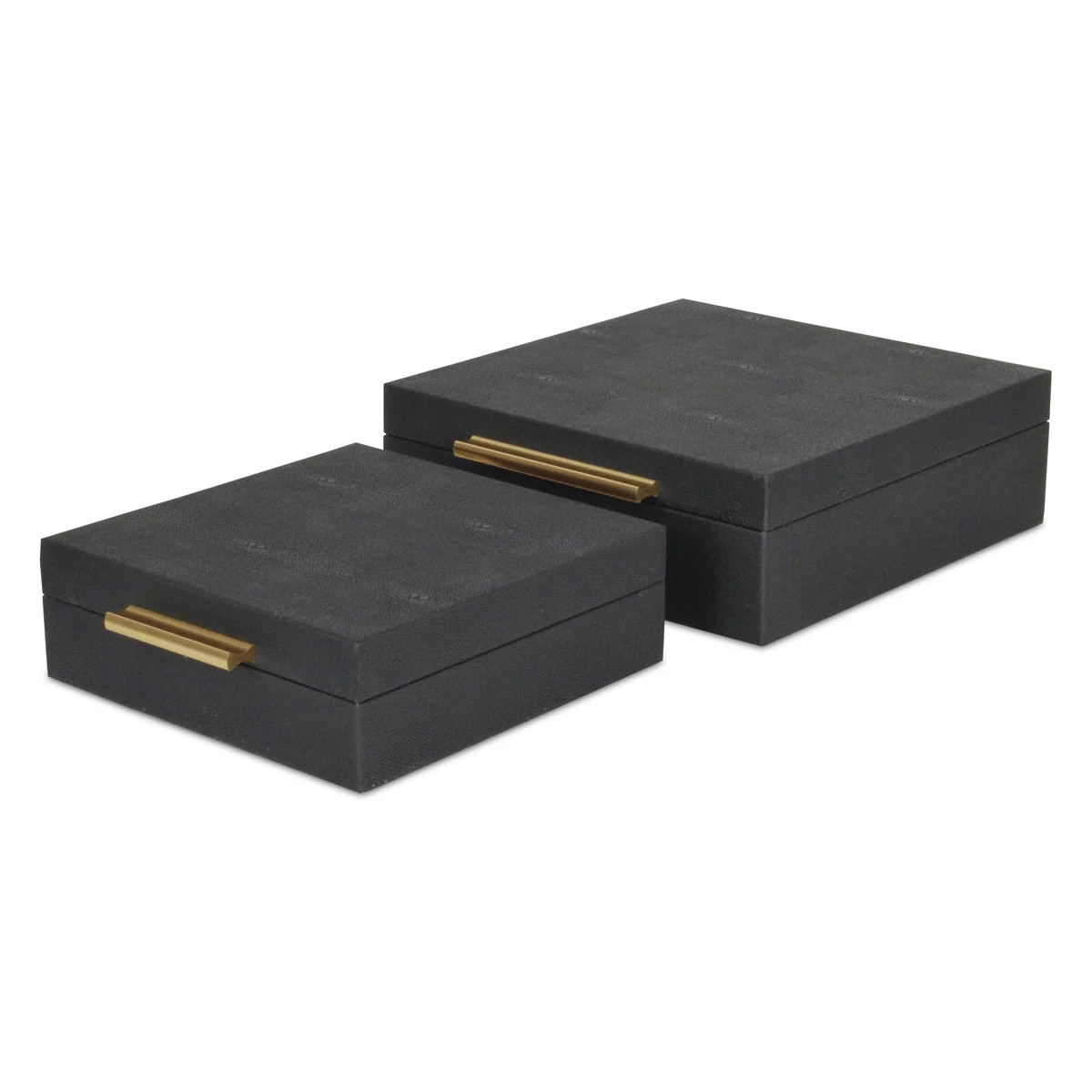 Rebeka 2 Piece Faux Leather Decorative Box Set | Wayfair North America
