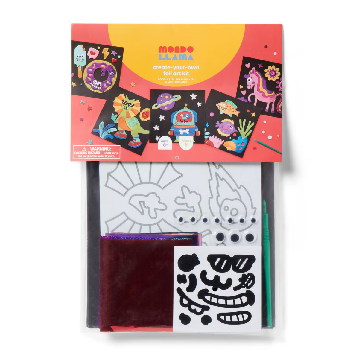 5ct Foil Art Craft Kit - Mondo Llama™ | Target
