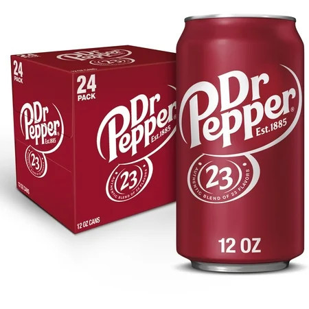 Dr Pepper Soda Pop, 12 fl oz, 24 Pack Cans | Walmart (US)