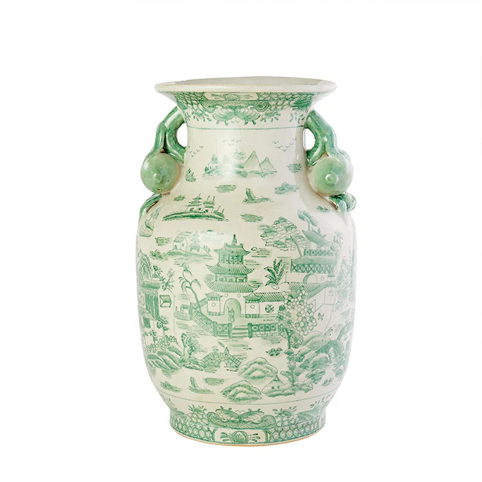Porcelain Garden Vase in Green | Caitlin Wilson | Caitlin Wilson Design