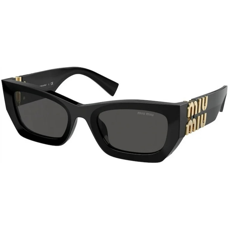 Miu Miu Sunglasses MU09WS 1ABS0 53mm Black / Dark Grey Lens | Walmart (US)