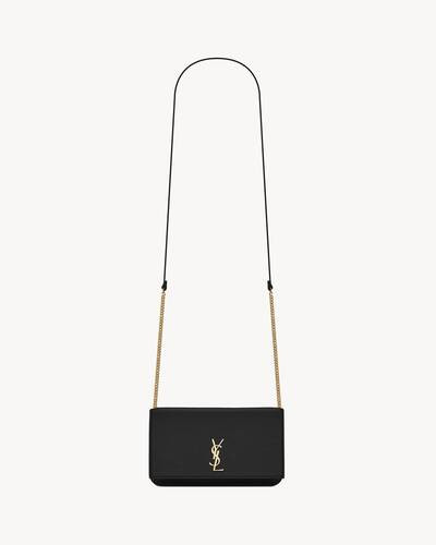 cassandre phone holder in smooth leather | Saint Laurent Inc. (Global)