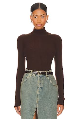 House of Harlow 1960 Peyton Turtleneck Sweater in Dark Brown from Revolve.com | Revolve Clothing (Global)