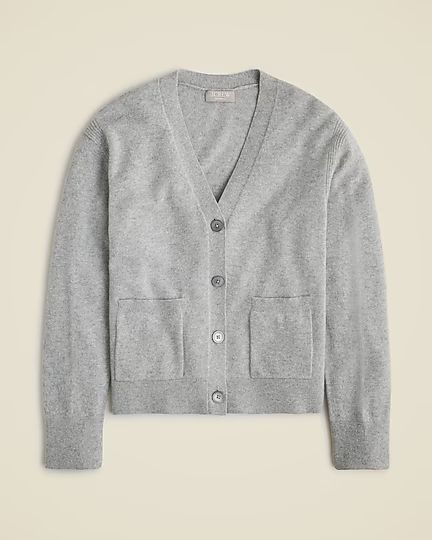 Cashmere patch-pocket cardigan sweater | J. Crew US