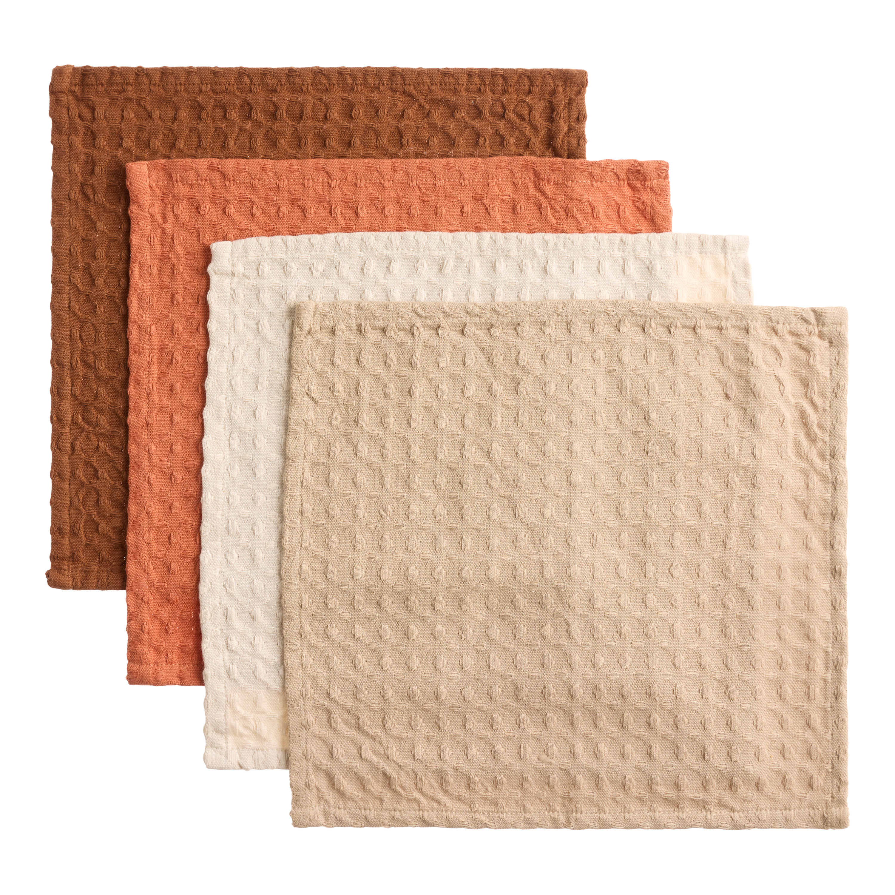 Warm Waffle Weave Dishcloths 4 Count | World Market