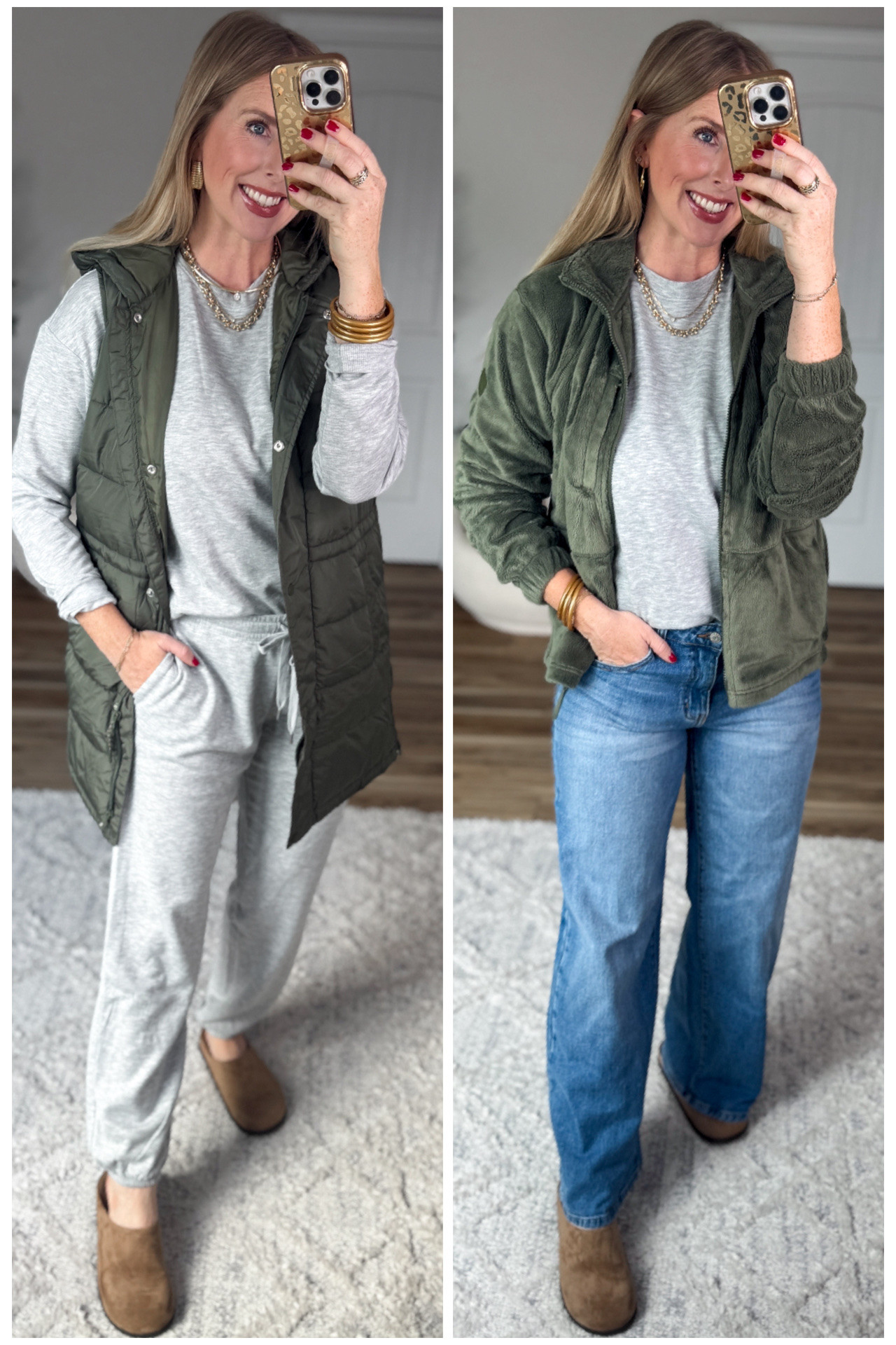 2 ways to wear this fleece sweatshirt from Walmart

#LTKootd