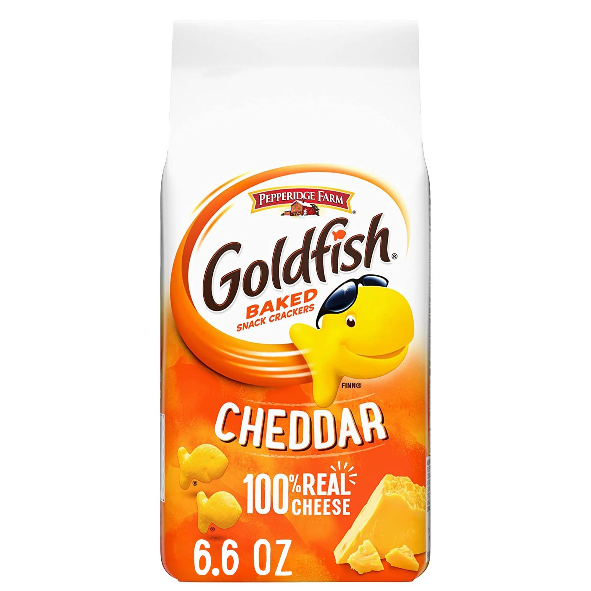 Goldfish Cheddar Cheese Crackers, Baked Snack Crackers, 6.6 oz Bag | Walmart (US)