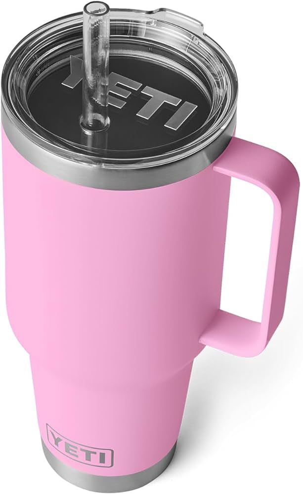 YETI Rambler 42 oz Straw Mug, Vacuum Insulated, Stainless Steel, Power Pink | Amazon (US)
