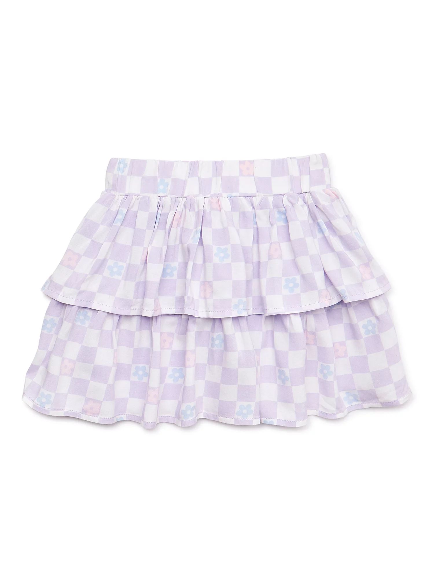 Garanimals Baby and Toddler Girls Tiered Skirt, Sizes 12M-5T | Walmart (US)