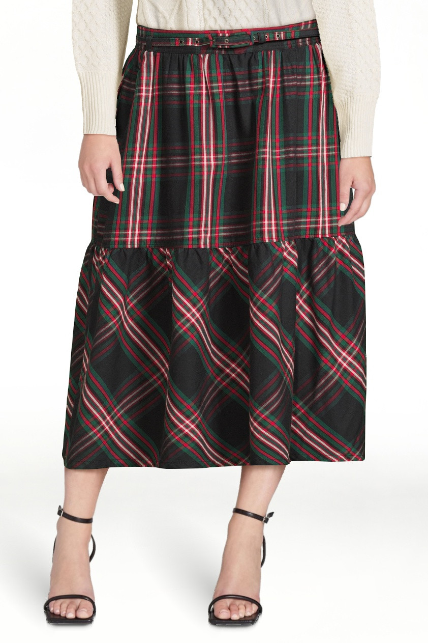 Free Assembly Women's Belted Midi Skirt, Sizes 0-22 | Walmart (US)
