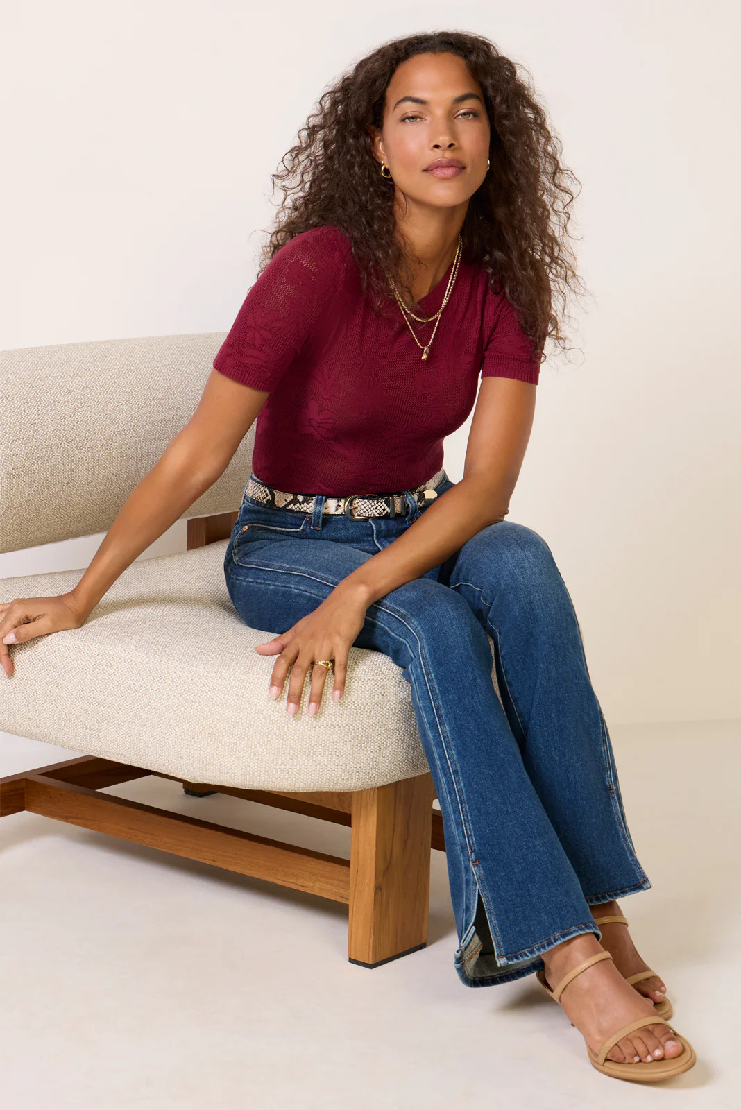 Tibi Crew Neck Tee | Evereve