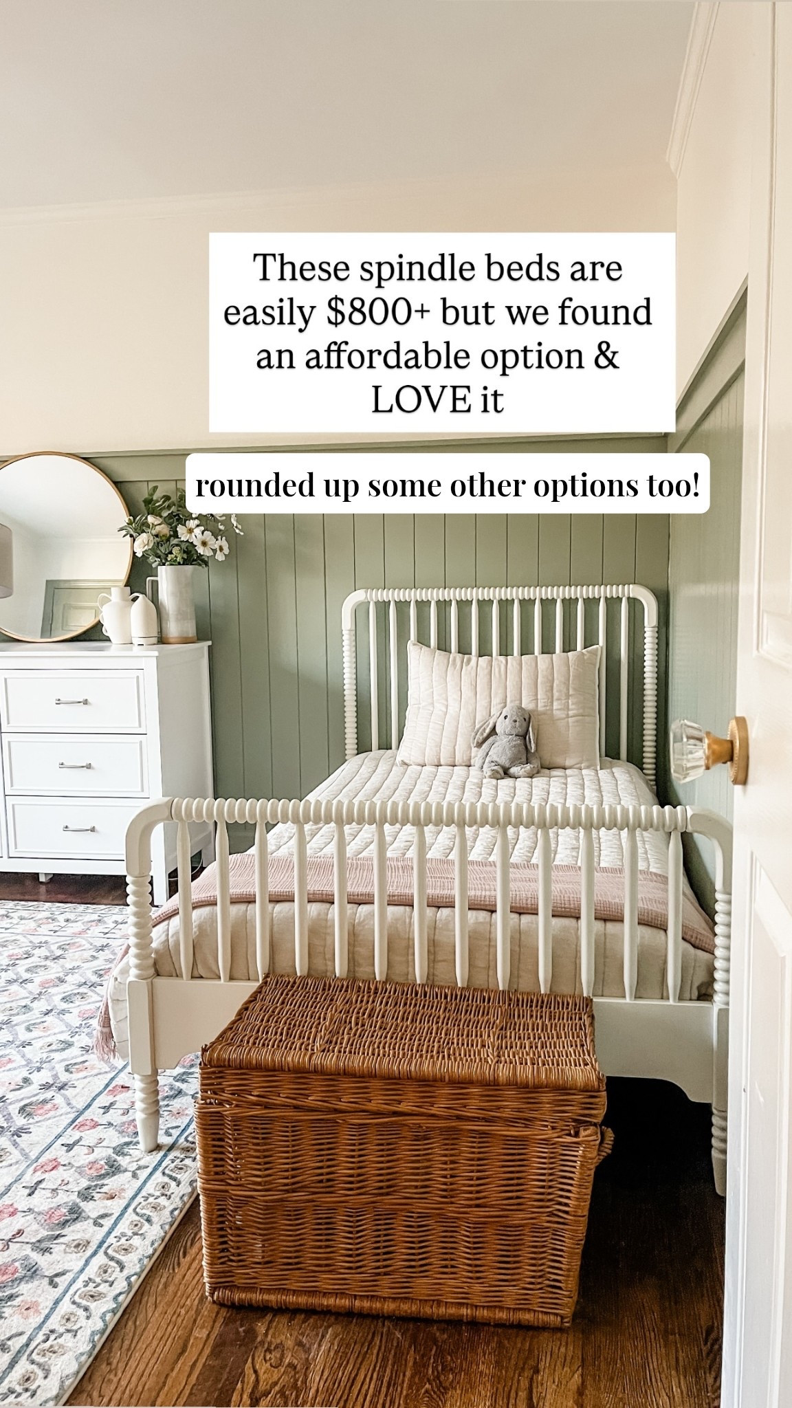 These spindle beds are easily $800+ but we found an affordable option & LOVE it