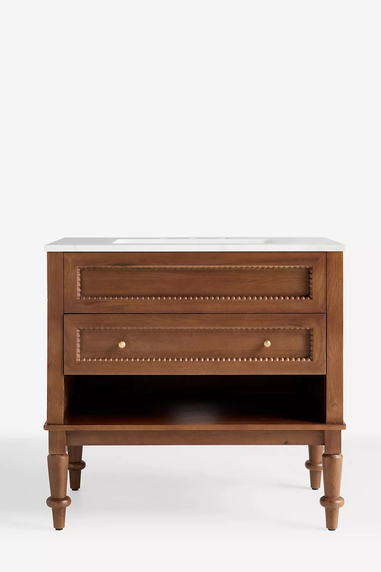Freya Marble-Top Single Bathroom Vanity | Anthropologie (US)