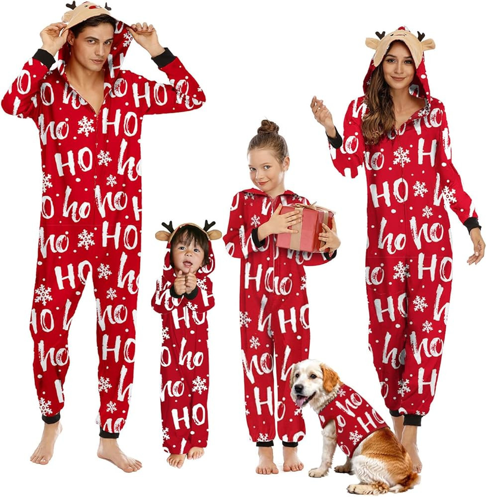 Neufigr Family Christmas Pajamas Matching Sets, Christmas Onesie Holiday Family Sleepwear Sets | Amazon (US)