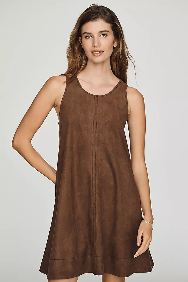 Keiko Faux-Suede Mini Dress | Anthropologie (US)