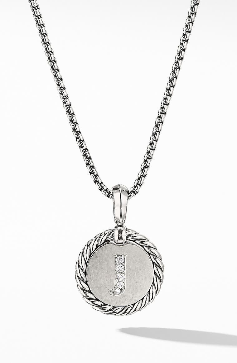 Initial Charm Necklace with Diamonds | Nordstrom