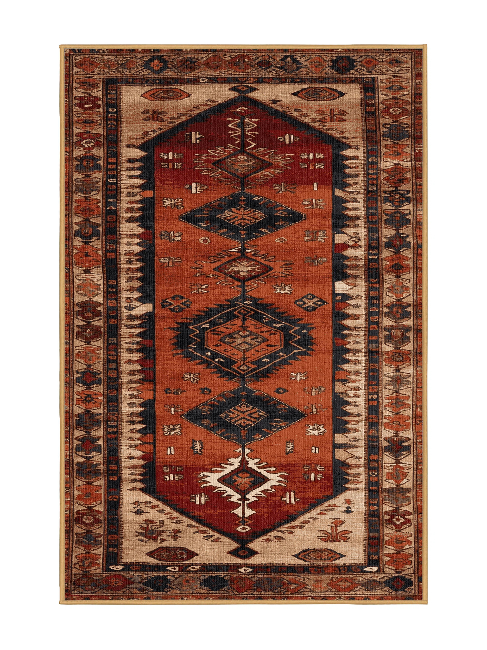 Machine Washable Turkish Brown Area Rug | Wayfair North America