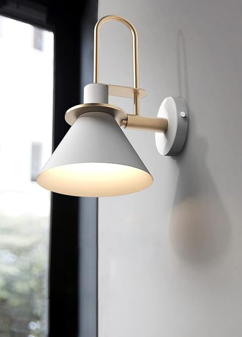 NIUYAO Wall Sconces Modern Cone Metal Shape Wall Lantern Kit Bedside Wall Mount Lamp Sconce 1 Lig... | Amazon (US)