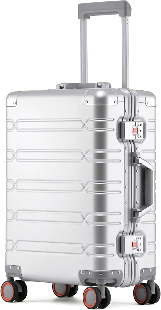 Simcat All Aluminum 20 inch Carry On Luggage, Aluminum Alloy Hard Shell Cabin Suitcase, Airline A... | Amazon (UK)