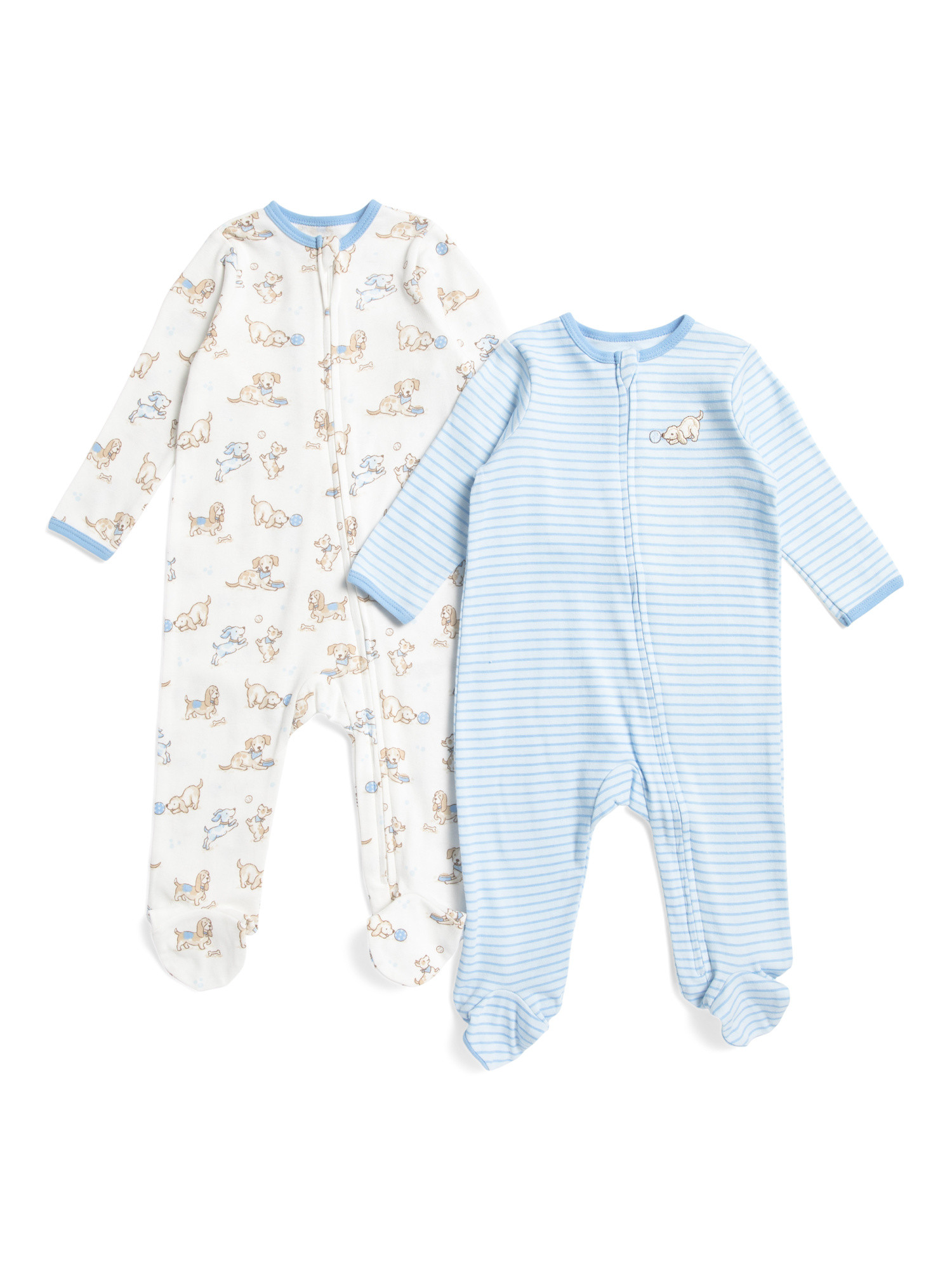 Newborn Boys 2pk Puppy Footed Coveralls | Baby Boys (0-24m) | Marshalls | Marshalls