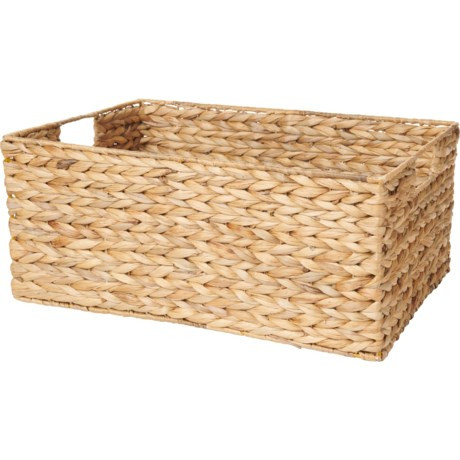 Michael Graves Water Hyacinth Storage Basket - 18x13.5x8” | Sierra