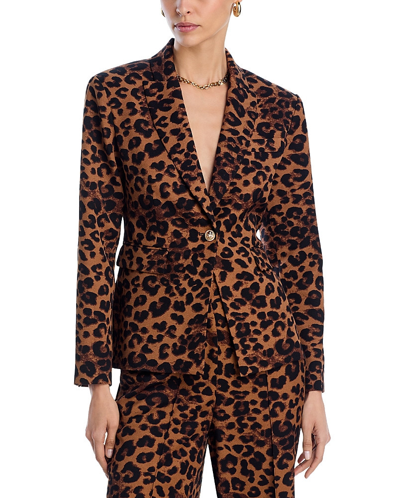 Aqua Leopard Print Blazer | Bloomingdale's (US)