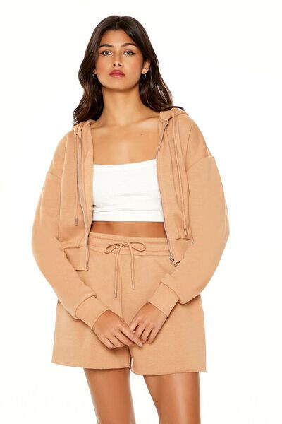 Basic Fleece Zip-Up Hoodie | Forever 21