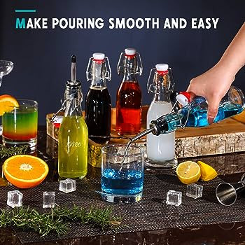 [ 8 Pack ] Swing Top Glass Bottles - 8.5 oz Flip Top Beer Brewing Bottle for 2nd Fermentation, Ko... | Amazon (US)