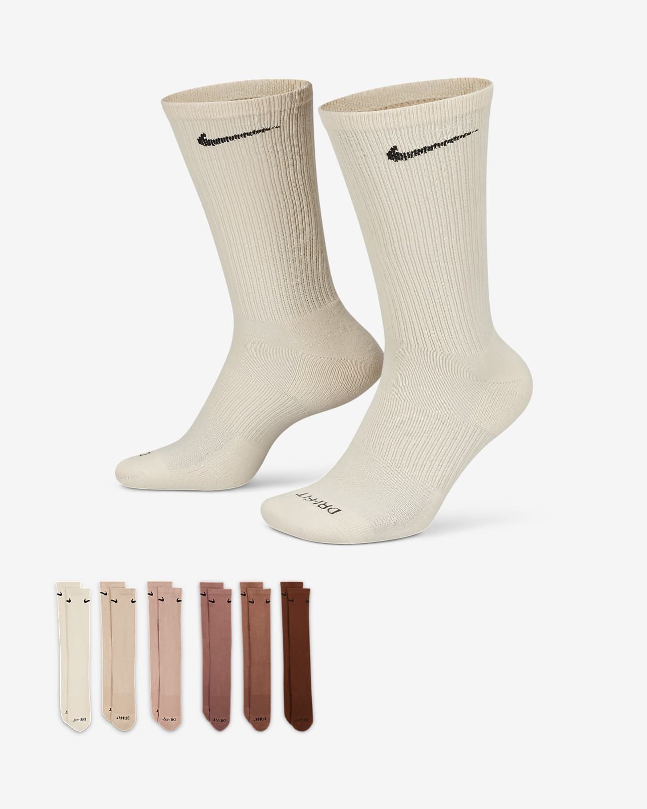 Nike Everyday Plus Cushioned Training Crew Socks (6 Pairs). Nike.com | Nike (US)