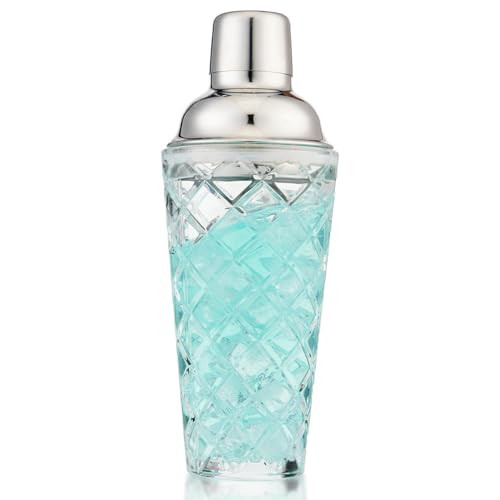 Gbuxska Glass Cocktail Shaker 14.2oz, Martini Shaker, Drink Shaker, Perfect for Handcrafted Cocktails, Martinis (Silver) | Amazon (US)