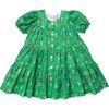 Girls Elizabeth Dress, Green Flower Toss | Maisonette
